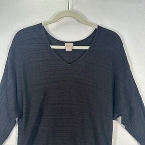 Chico's Black Thin Sweater Tunic Women's Size 1 (Medium)